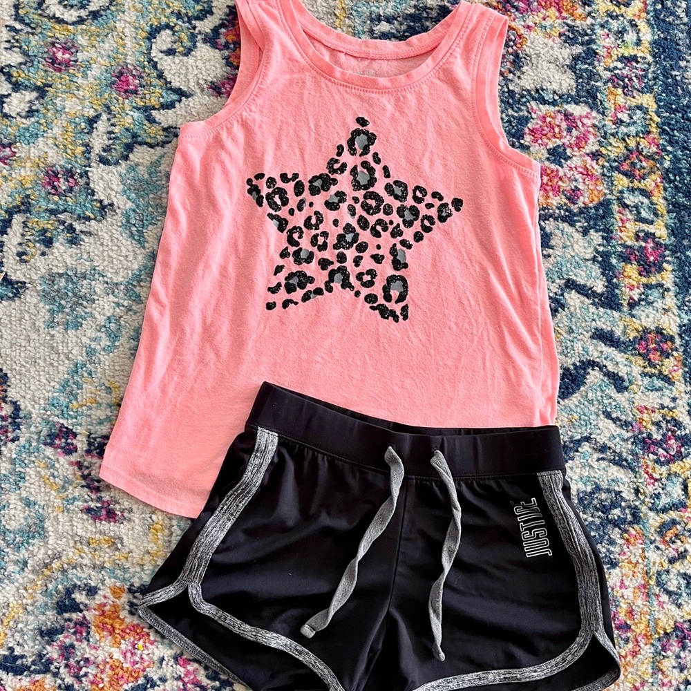 Justice Girls 2pcs Outfit Size S